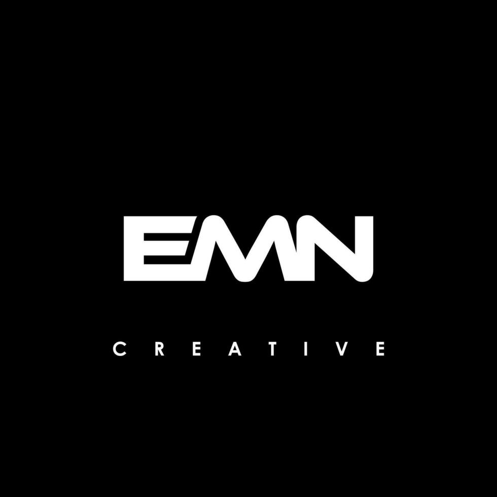 emn letra inicial logo diseño modelo vector ilustración