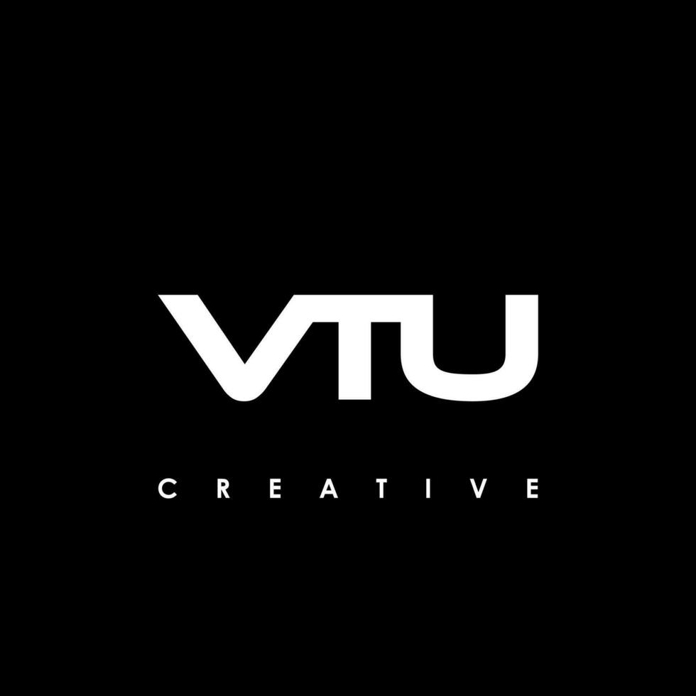 VTU Letter Initial Logo Design Template Vector Illustration