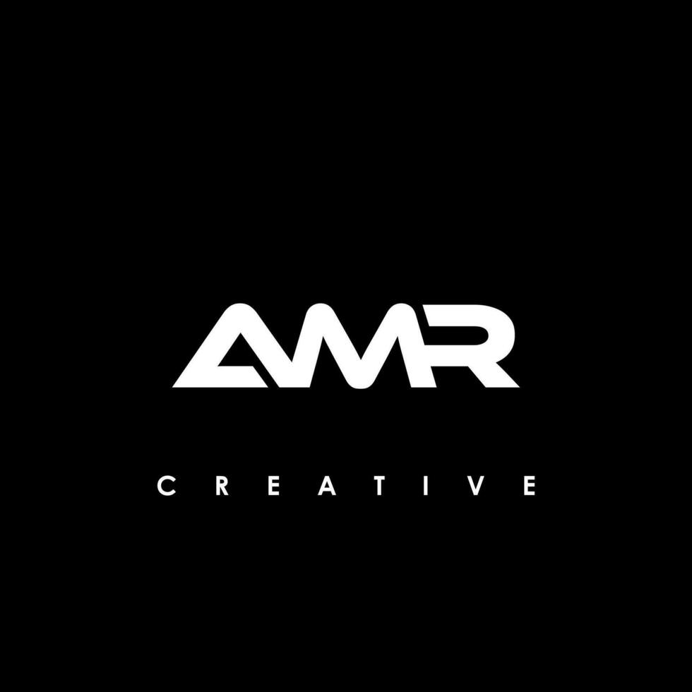 amr letra inicial logo diseño modelo vector ilustración