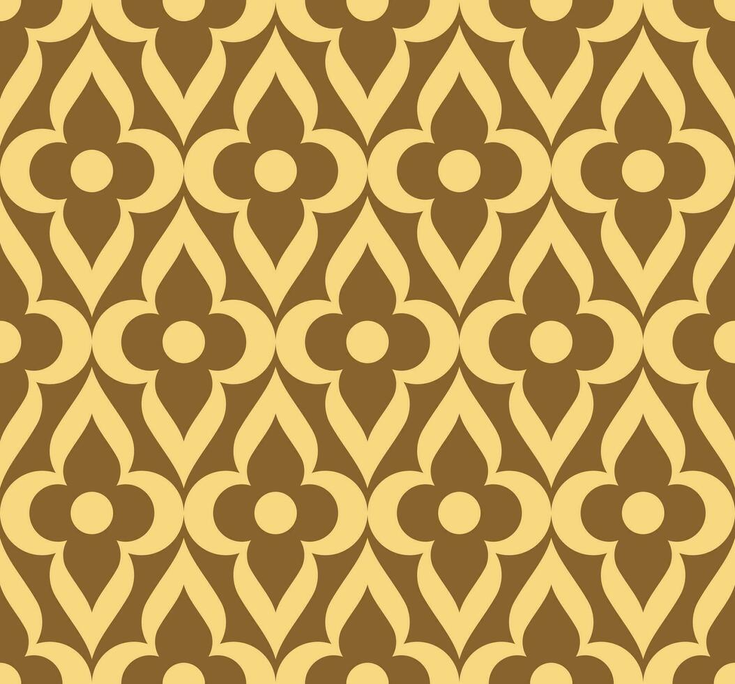 Retro geometric seamless pattern vector image