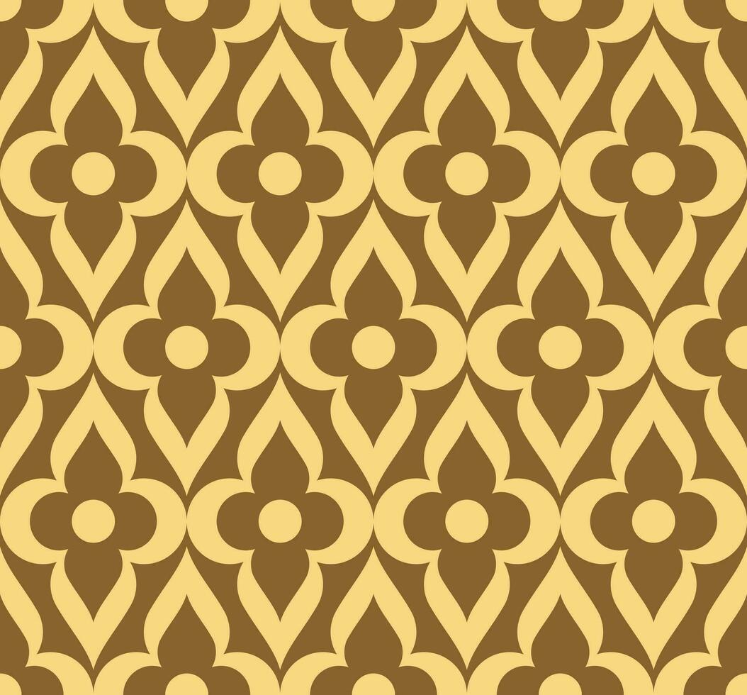 Retro geometric seamless pattern vector image