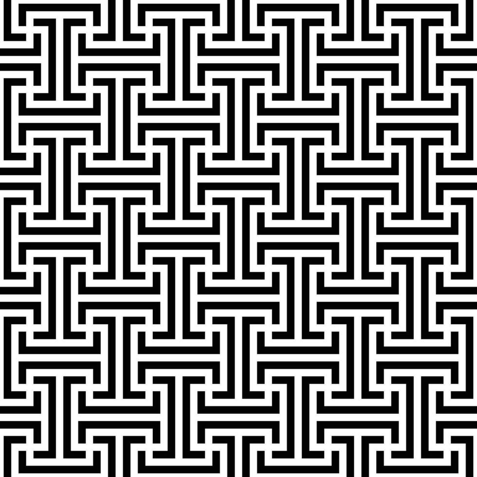 Retro geometric seamless pattern vector image
