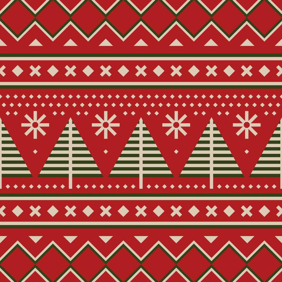 Retro geometric seamless pattern vector image