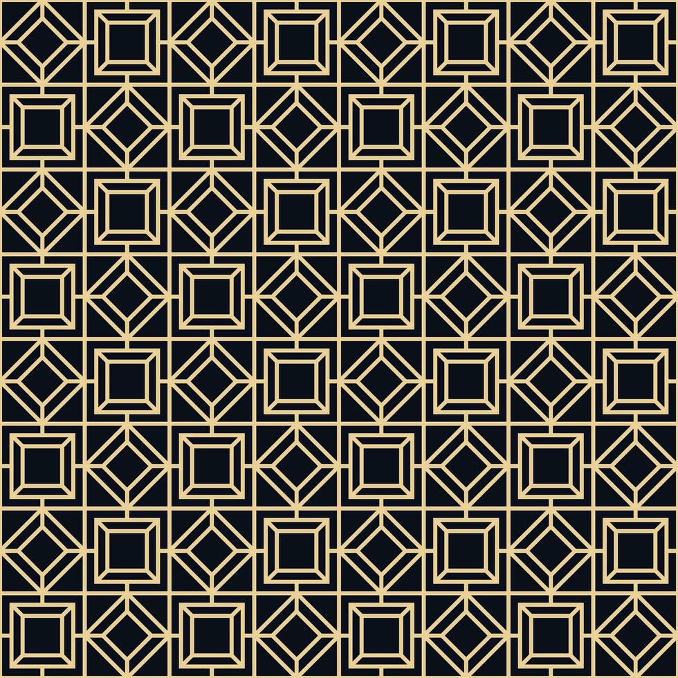 Retro geometric seamless pattern vector image
