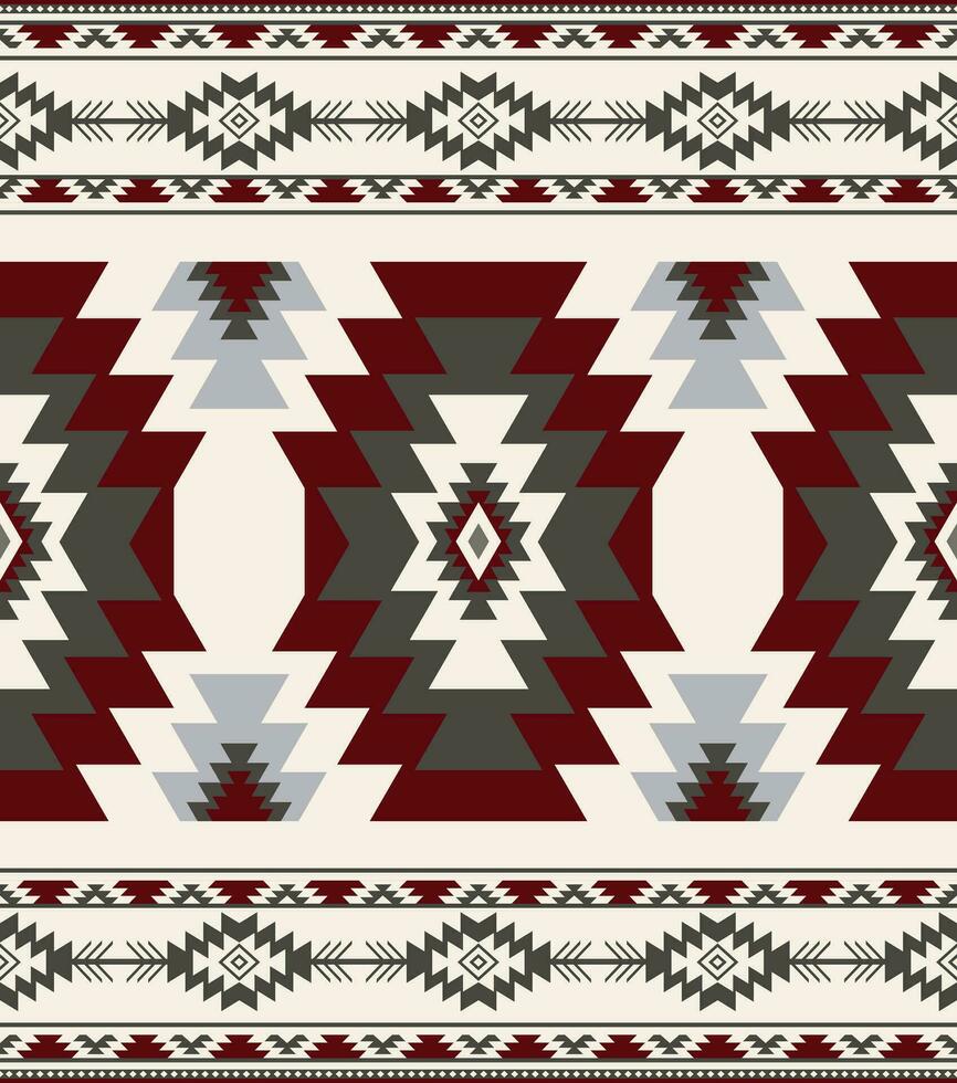Retro geometric seamless pattern vector image