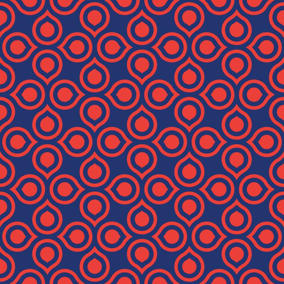 Retro geometric seamless pattern vector image