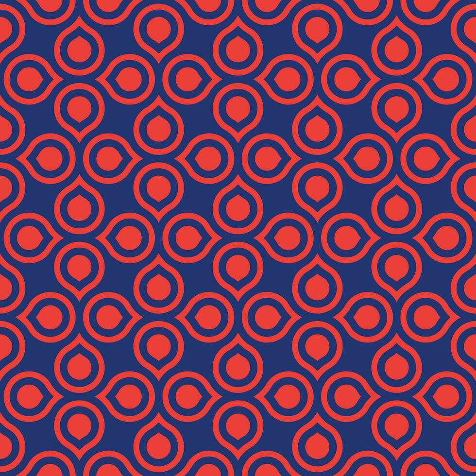 Retro geometric seamless pattern vector image