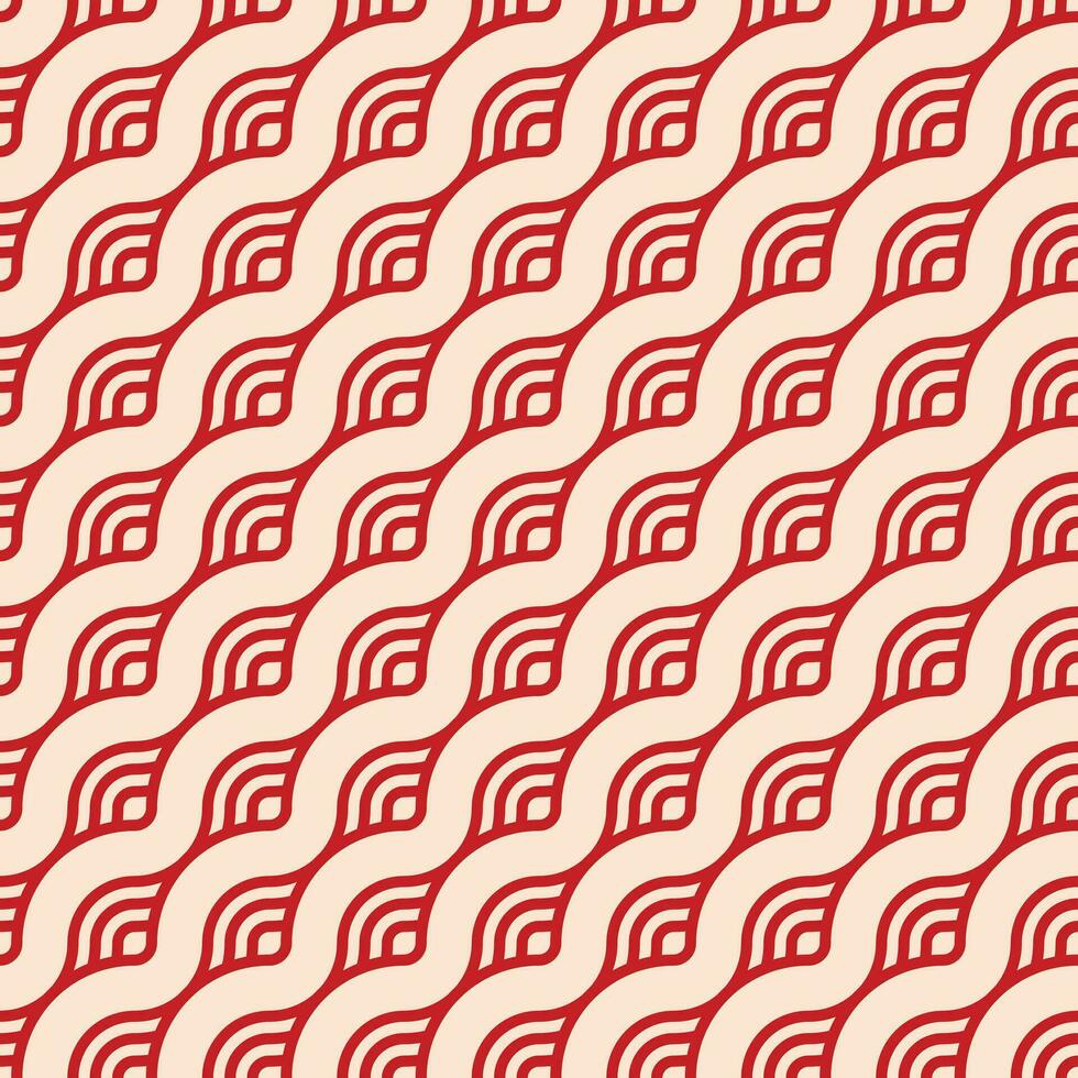 Retro geometric seamless pattern vector image
