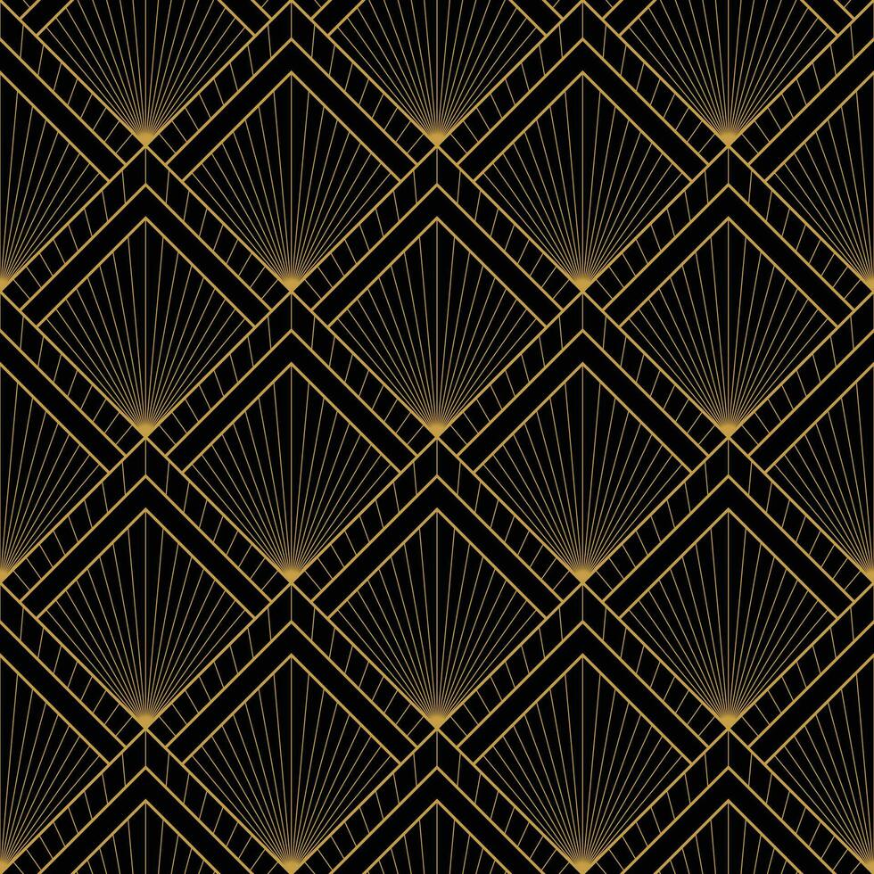 Retro geometric seamless pattern vector image