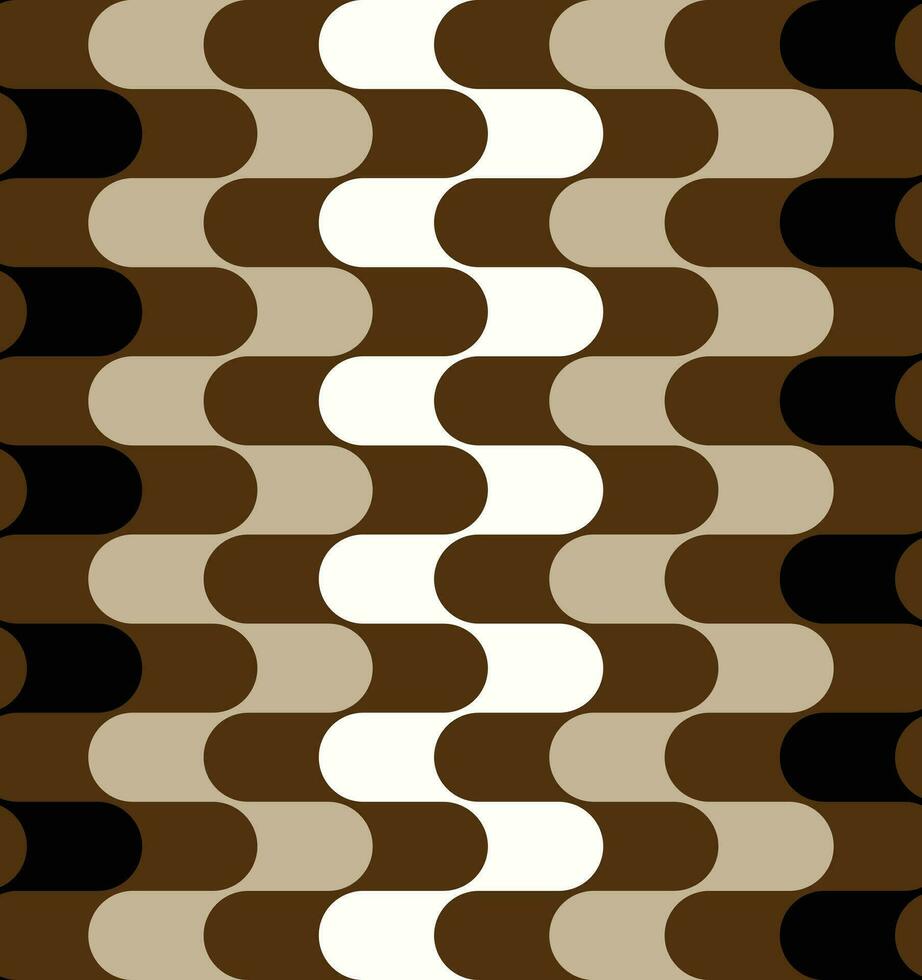 Retro geometric seamless pattern vector image