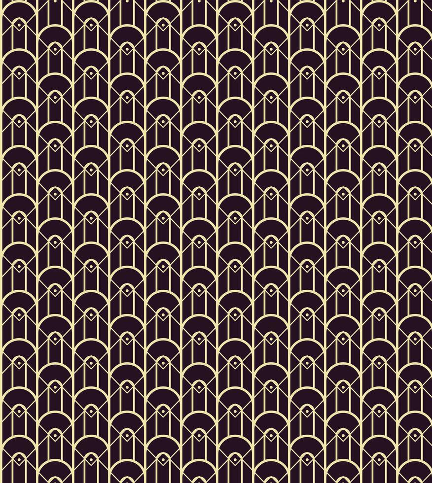 Retro geometric seamless pattern vector image