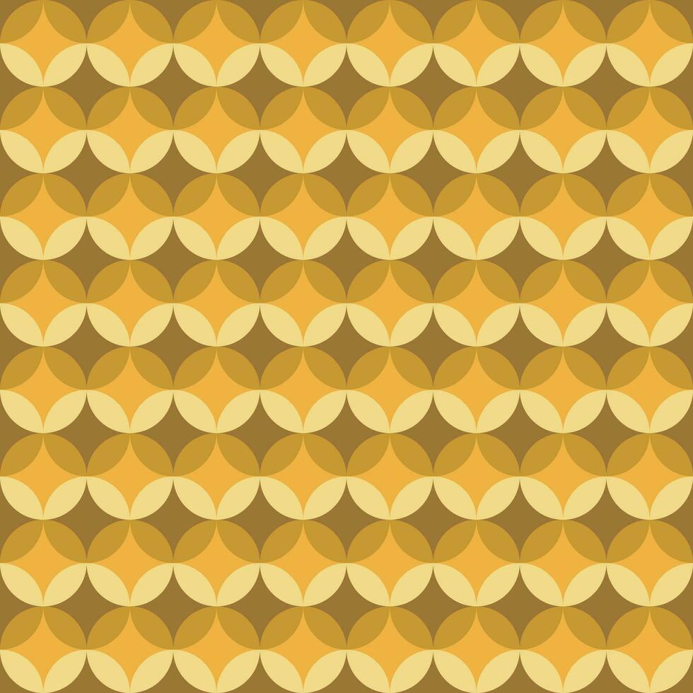 Retro geometric seamless pattern vector image