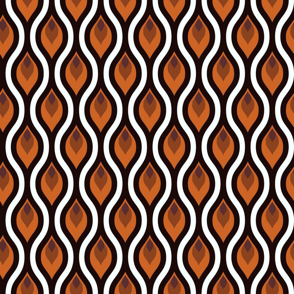 Retro geometric seamless pattern vector image