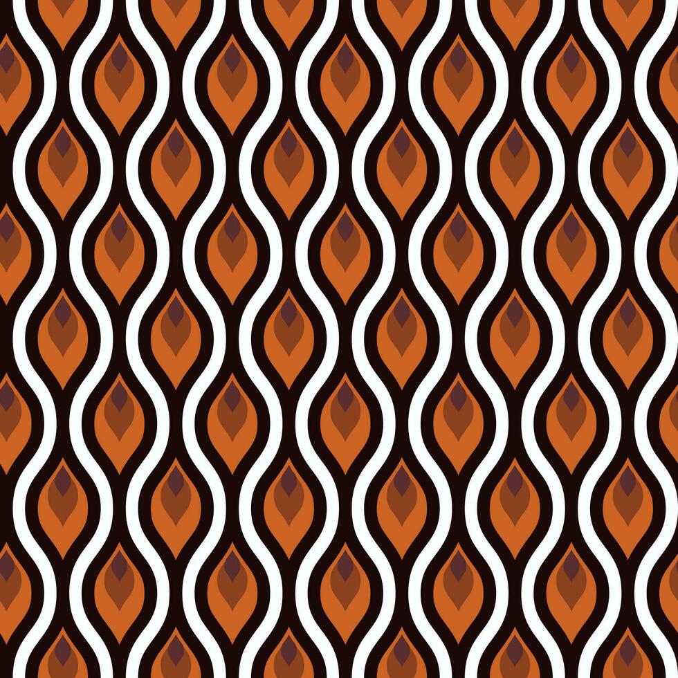 Retro geometric seamless pattern vector image