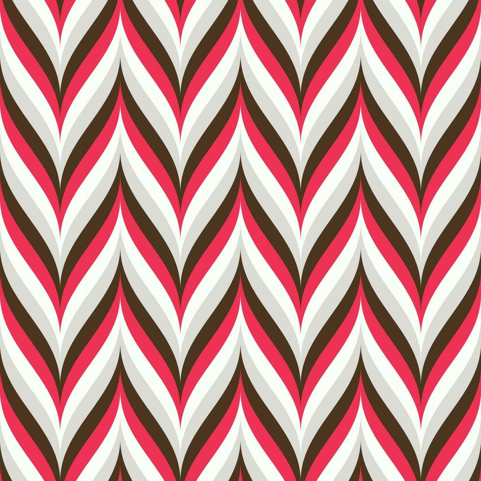 Retro geometric seamless pattern vector image