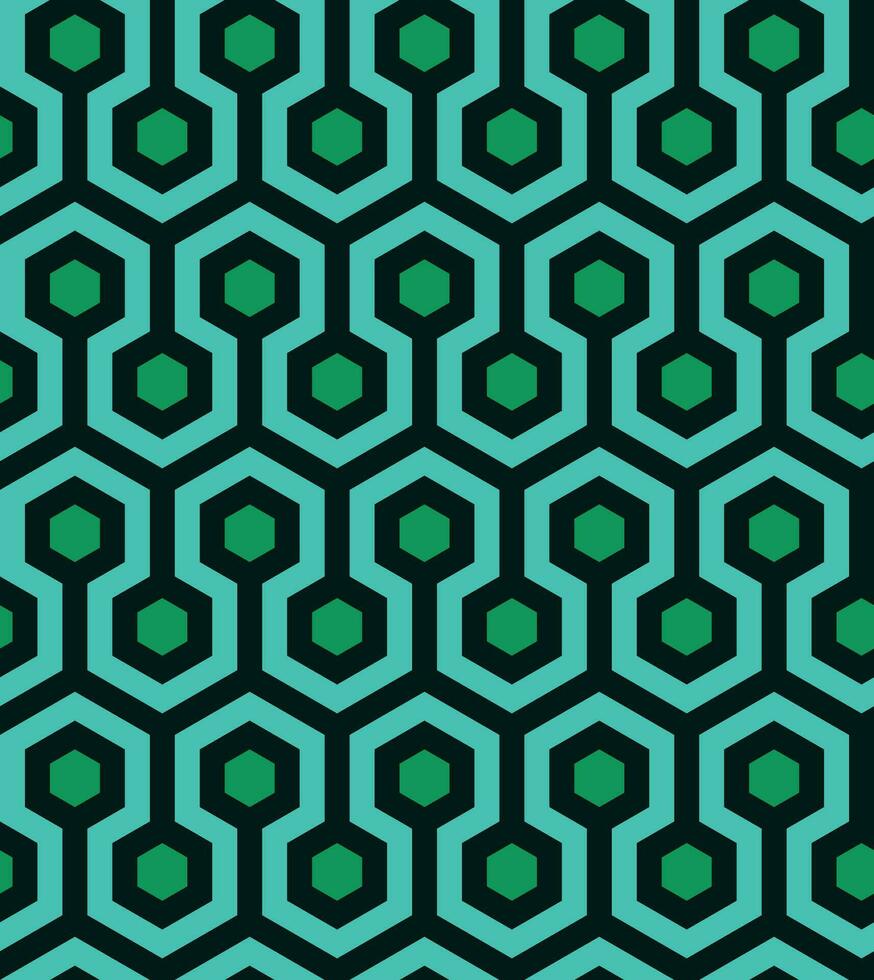 Retro geometric seamless pattern vector image