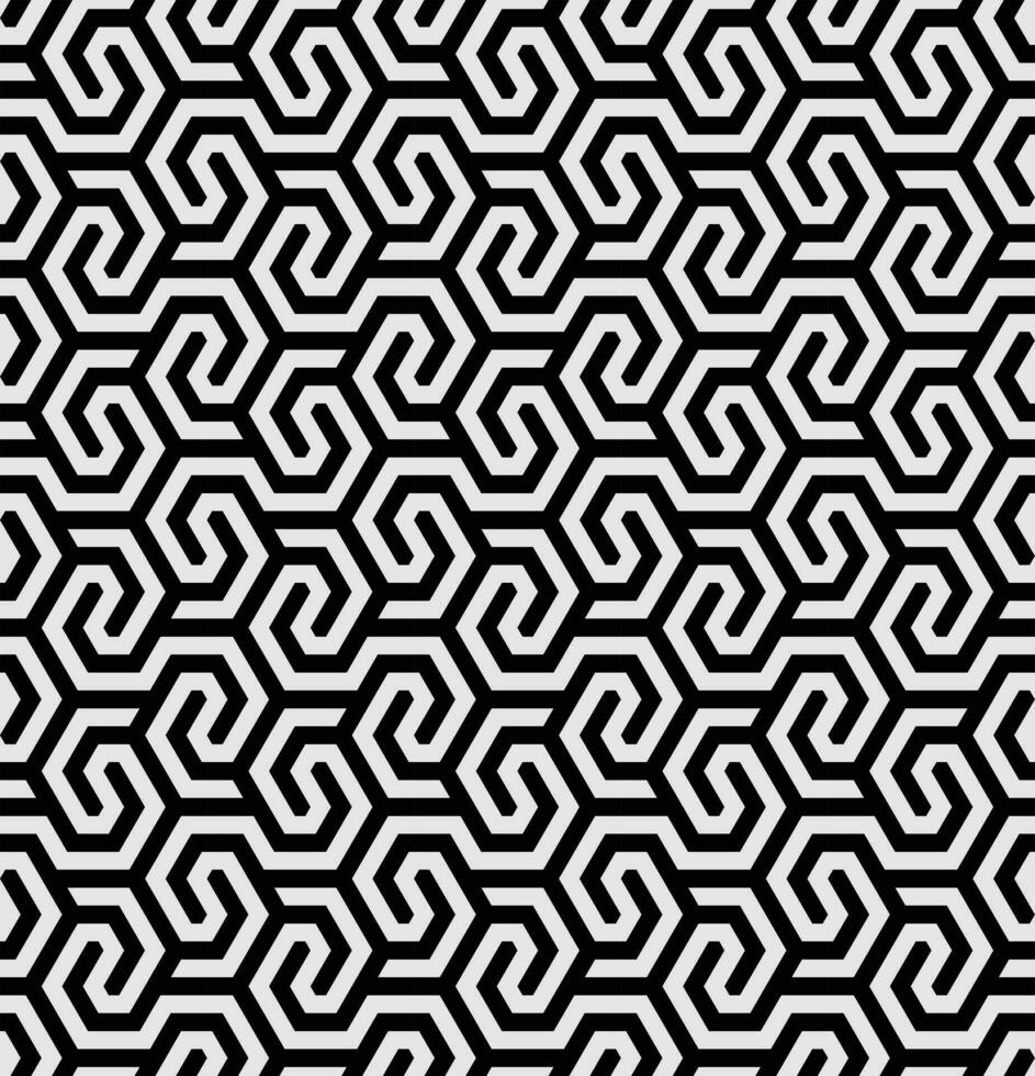 Retro geometric seamless pattern vector image