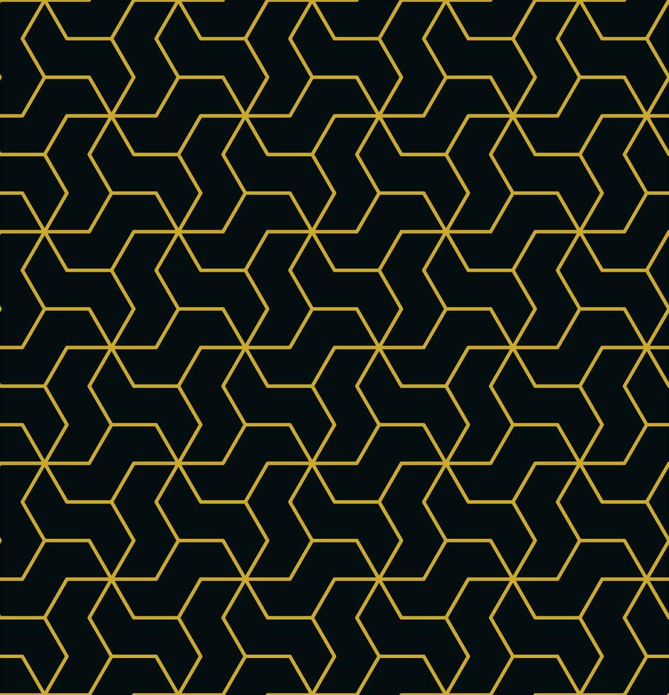 Retro geometric seamless pattern vector image
