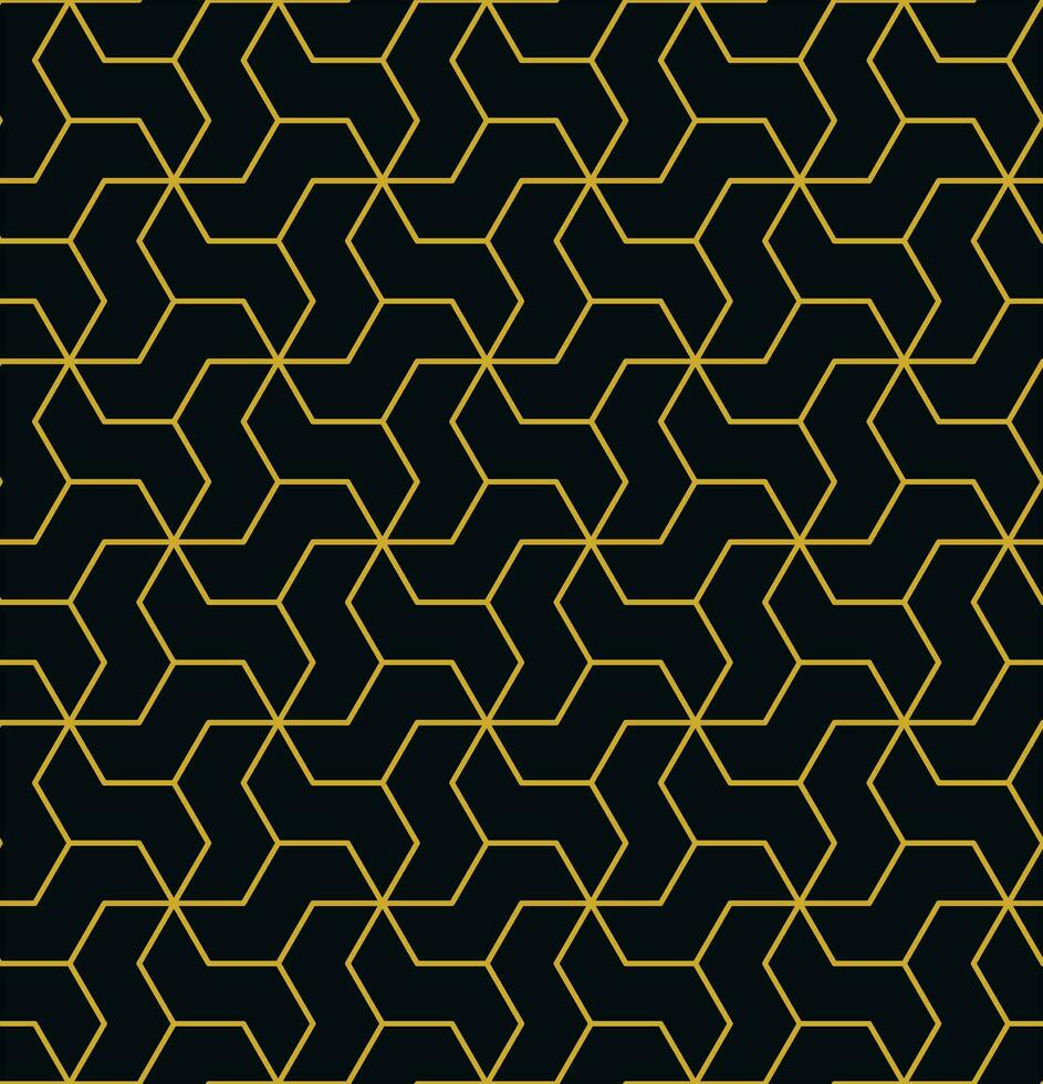 Retro geometric seamless pattern vector image