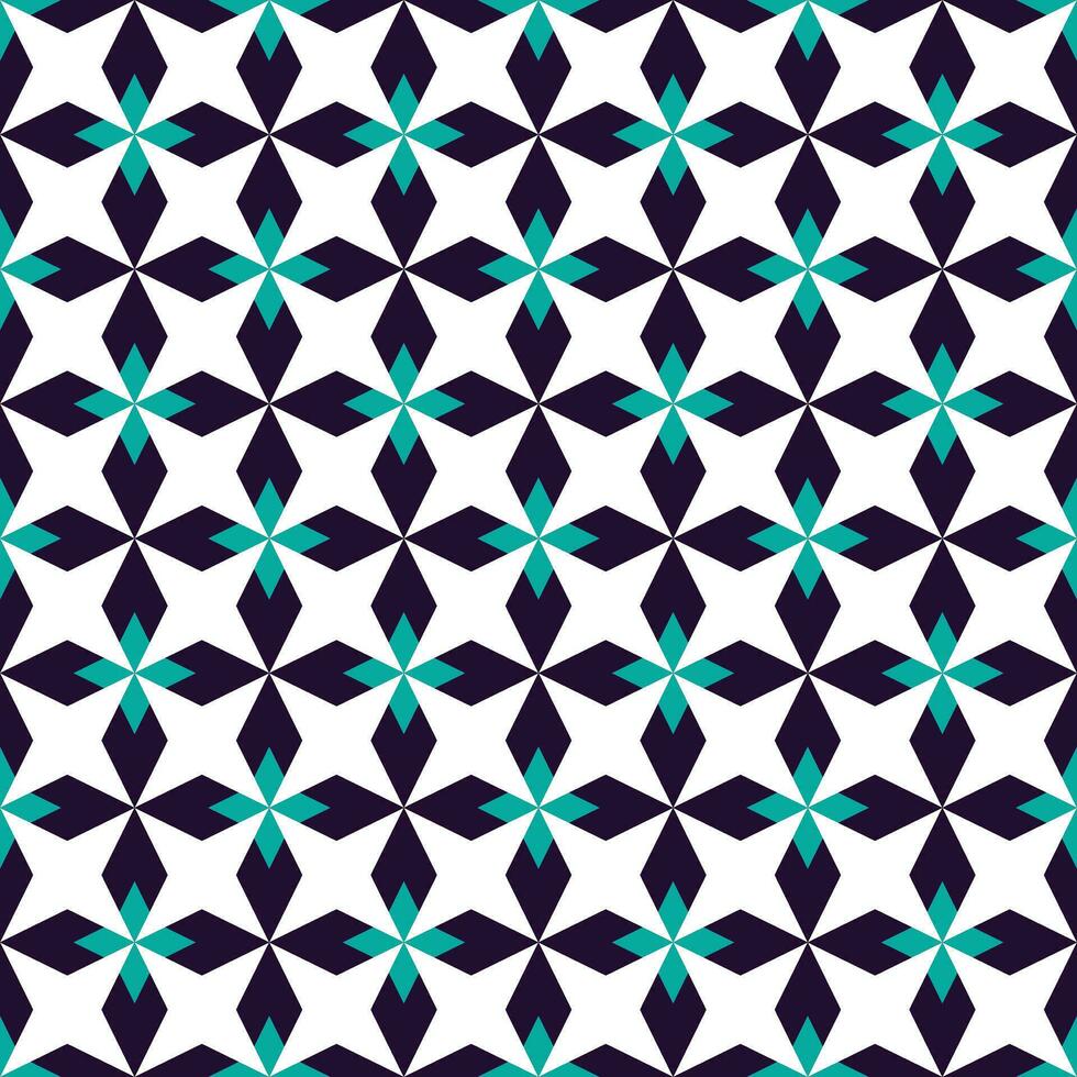 Retro geometric seamless pattern vector image