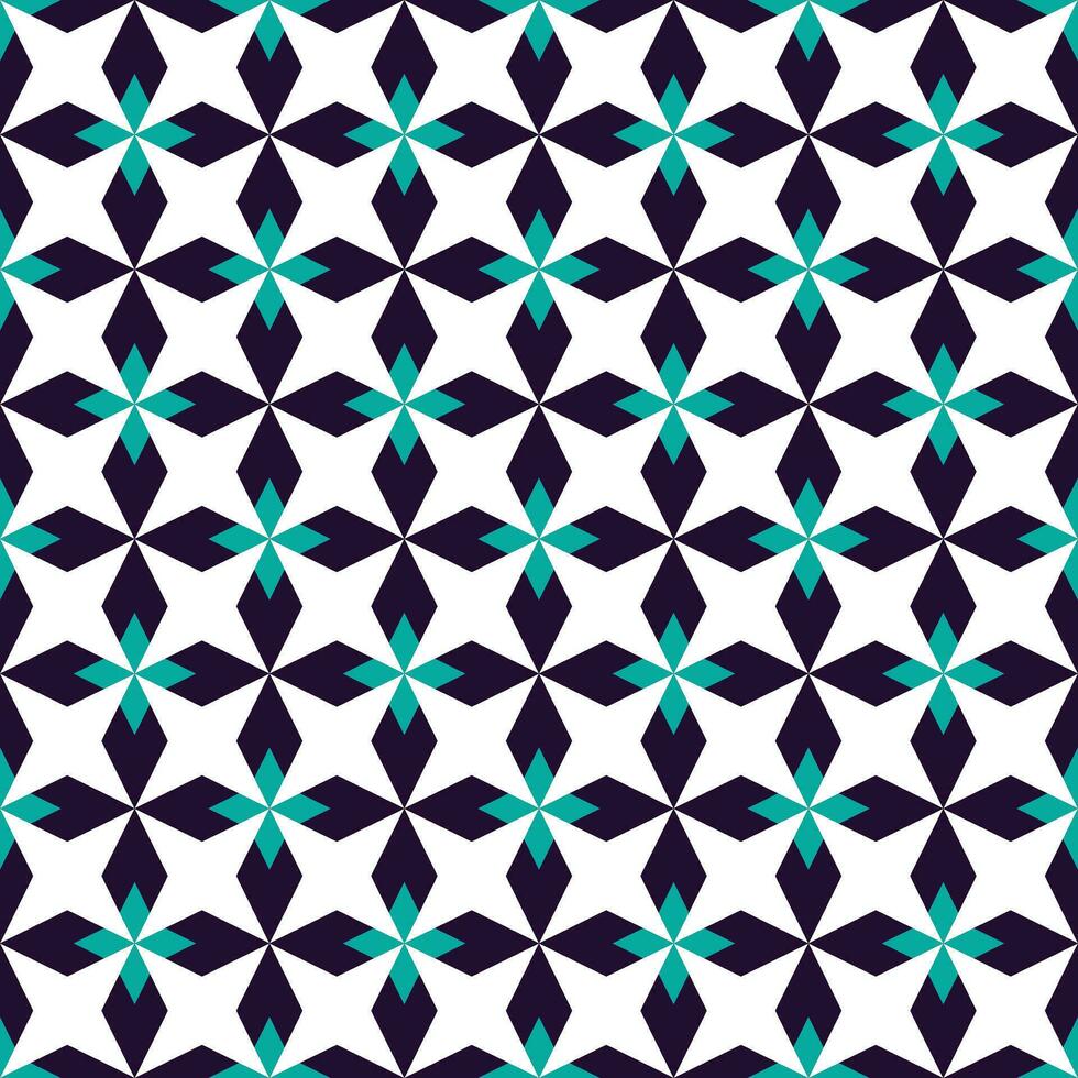 Retro geometric seamless pattern vector image