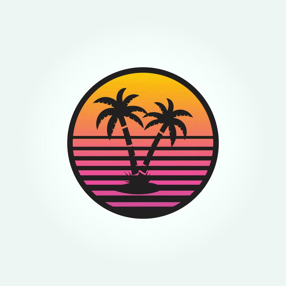 beach california summer time, summer beach sunshine vector print design artwork