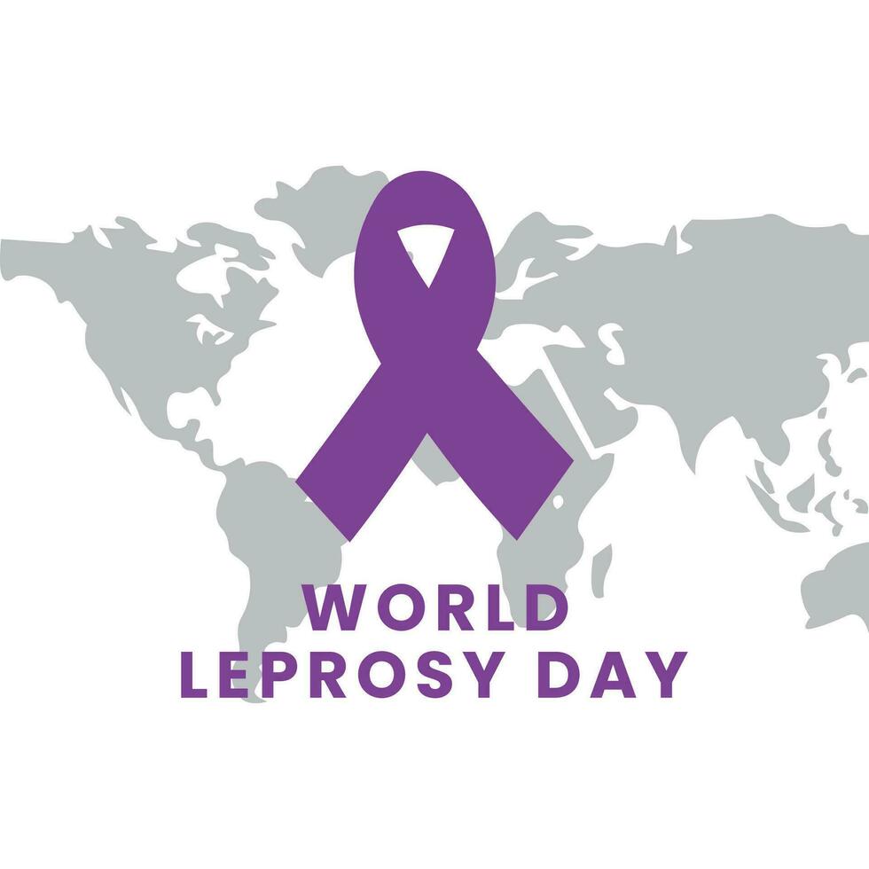 Vector illustration on the theme of World Leprosy Day in January