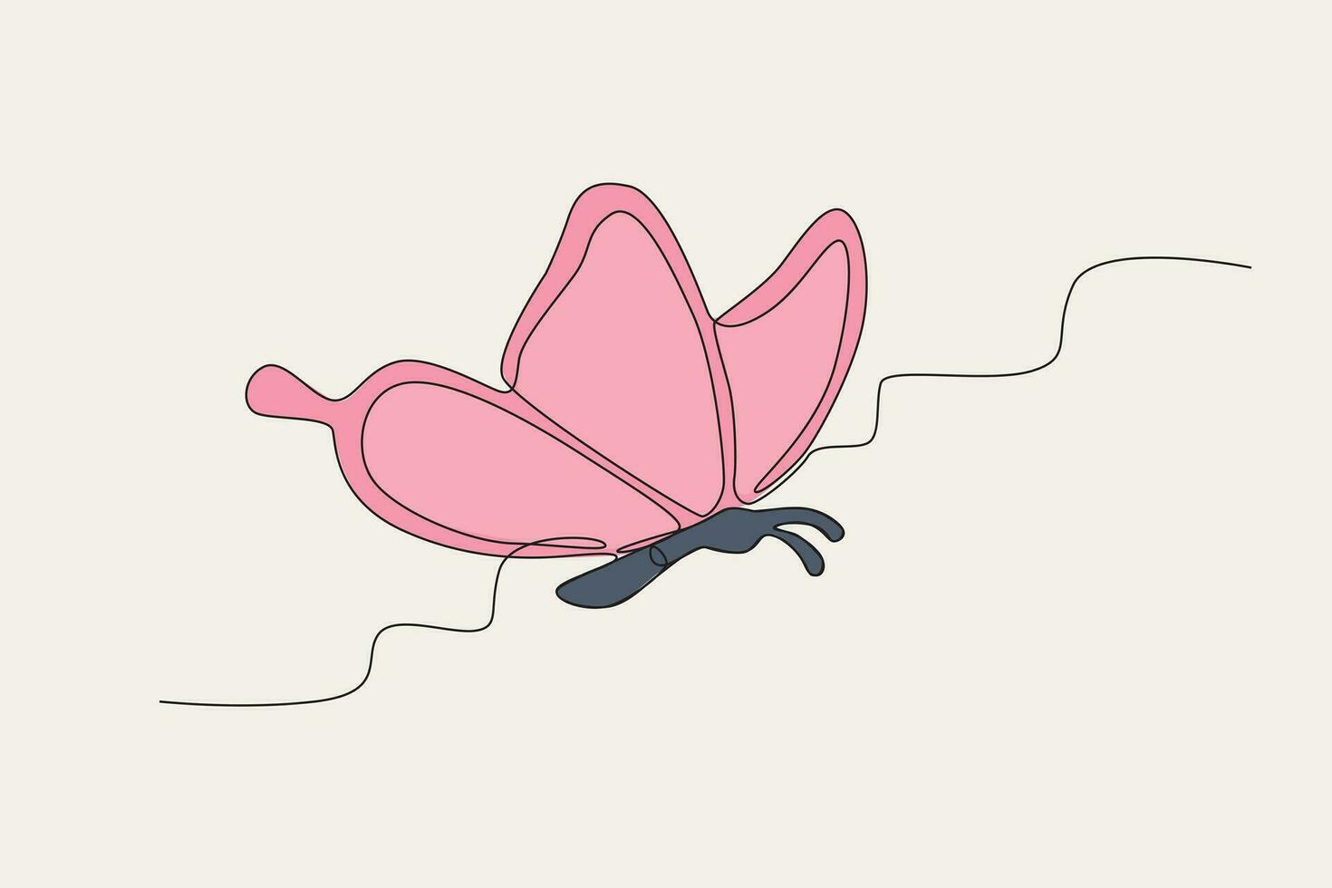 Colored illustration of a flying butterfly 36280527 Vector Art at Vecteezy