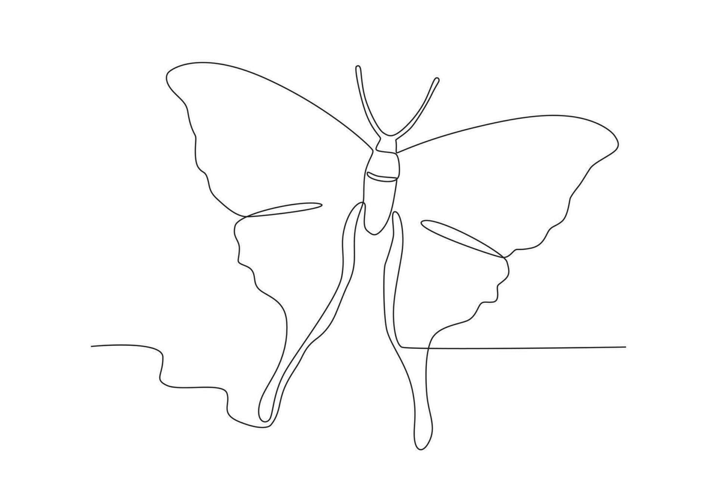 A high-flying butterfly vector
