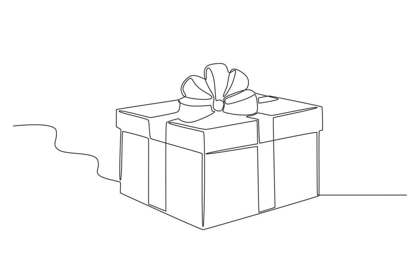 el concepto de un regalo vector