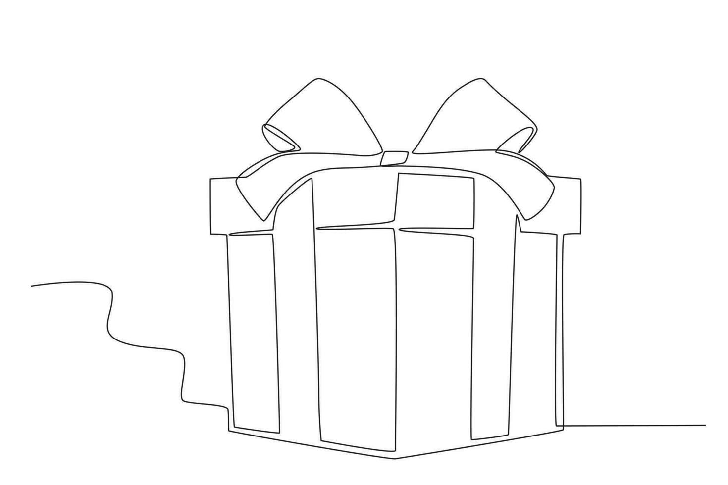 un regalo caja para celebracion vector