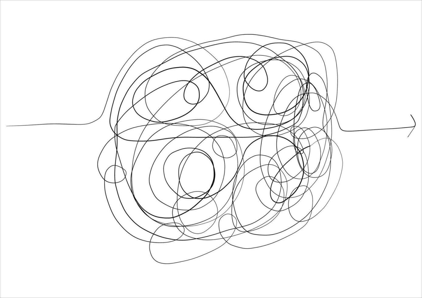 Abstract and easy simple line from start to end vector illustration set.Continuous one line drawing.