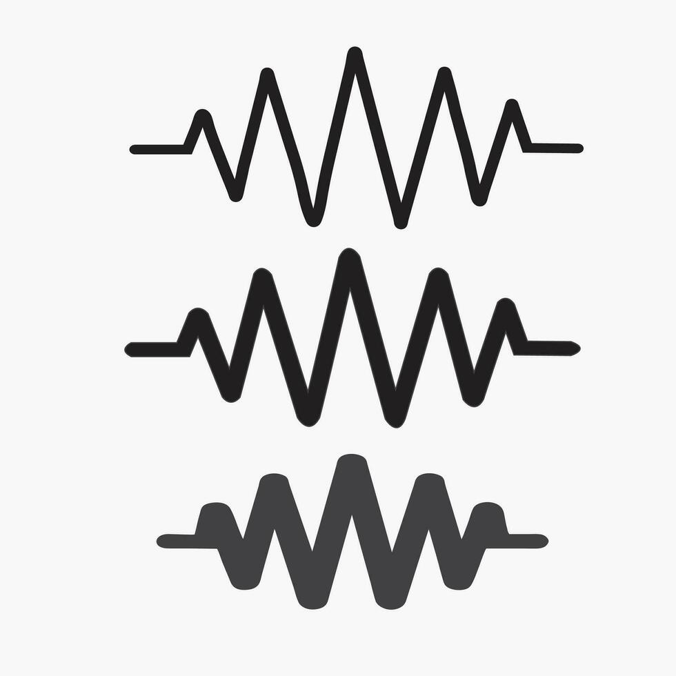 sonido olas icono, vector eps