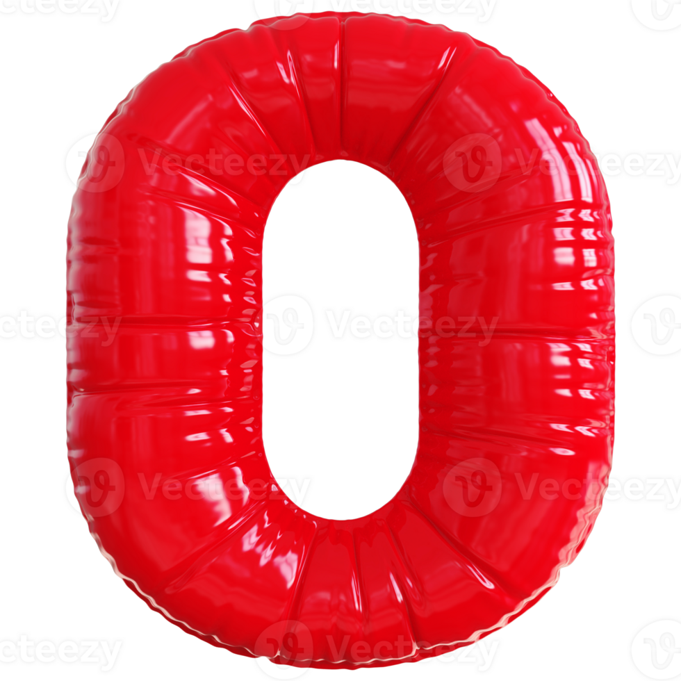 0Bubble red number png