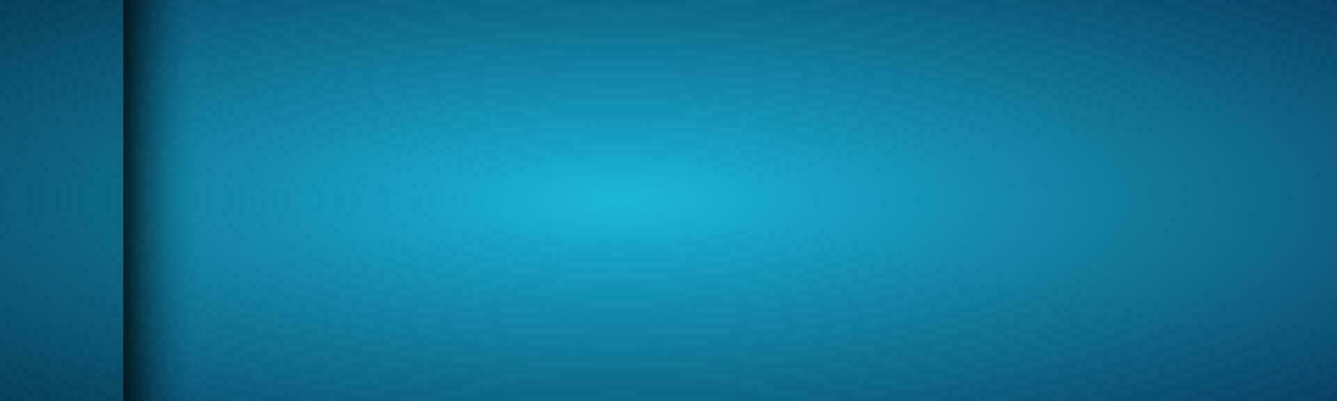 Blue material design banner. Modern web header. Widescreen vector illustration