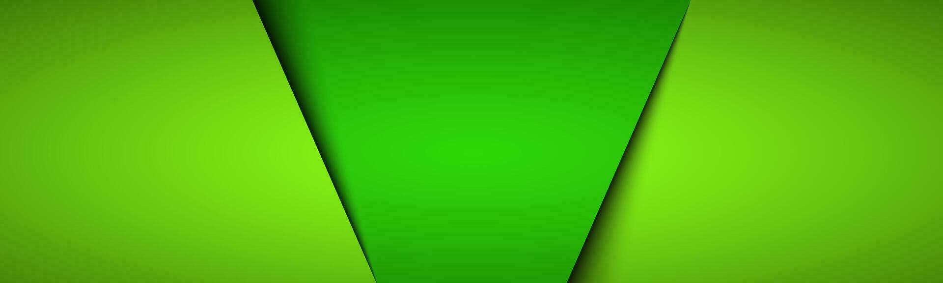 Neon green modern material header. Overlayed sheets of paper banner. Corporate template for your business. Vector abstract background