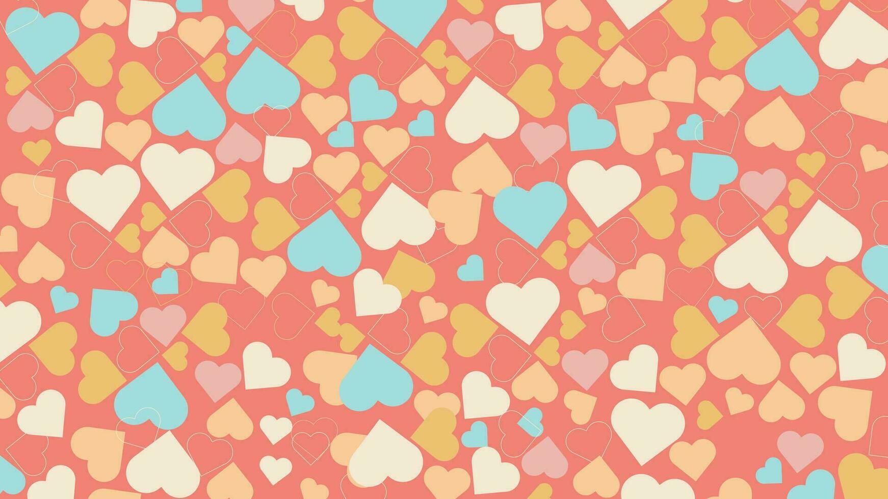 Abstract simple minimalist valentine love background vector