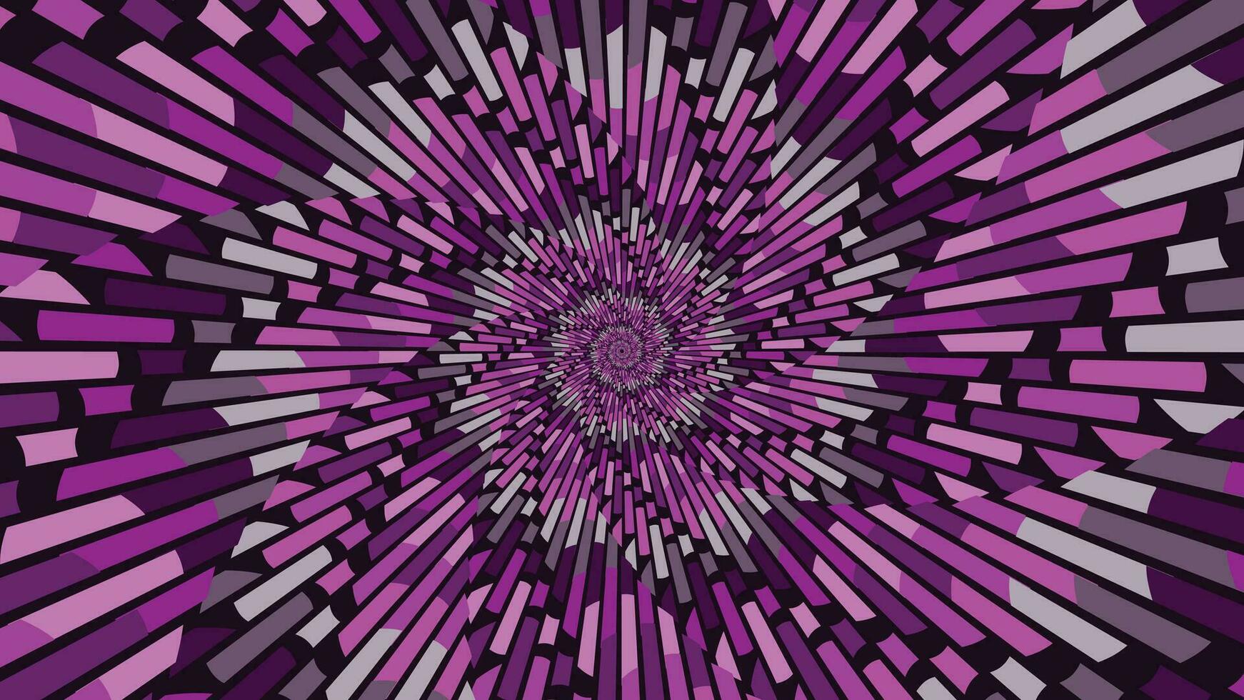 Abstract spiral dotted spinning vortex style purple color background. vector