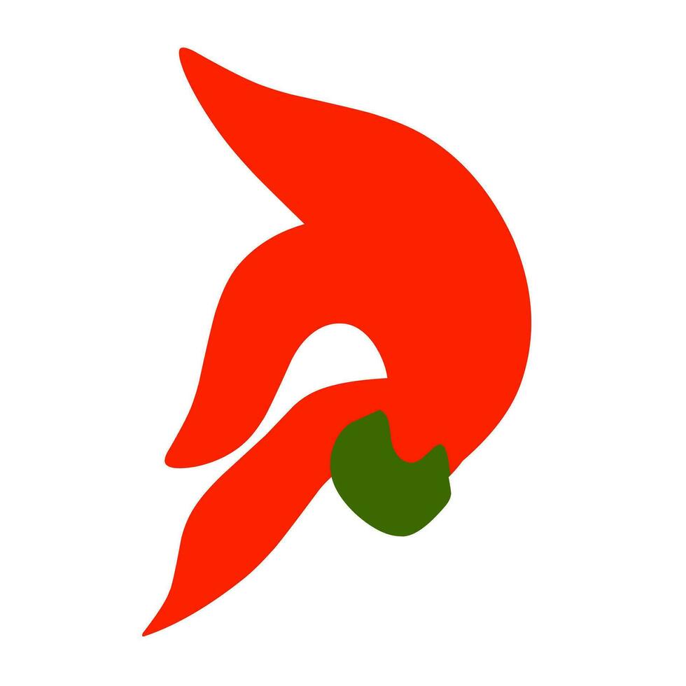Vector illustration of Butea Monosperma or Palash Flower on white background. This flower is often found in the forests of Southeast Asia.
