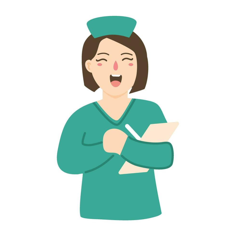 illustration for international nurses day celebration vector