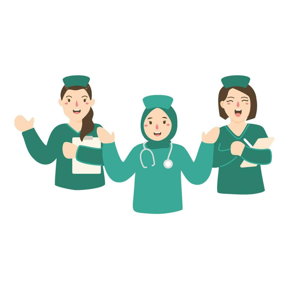 National Nurses Day With Nurse illustration vector