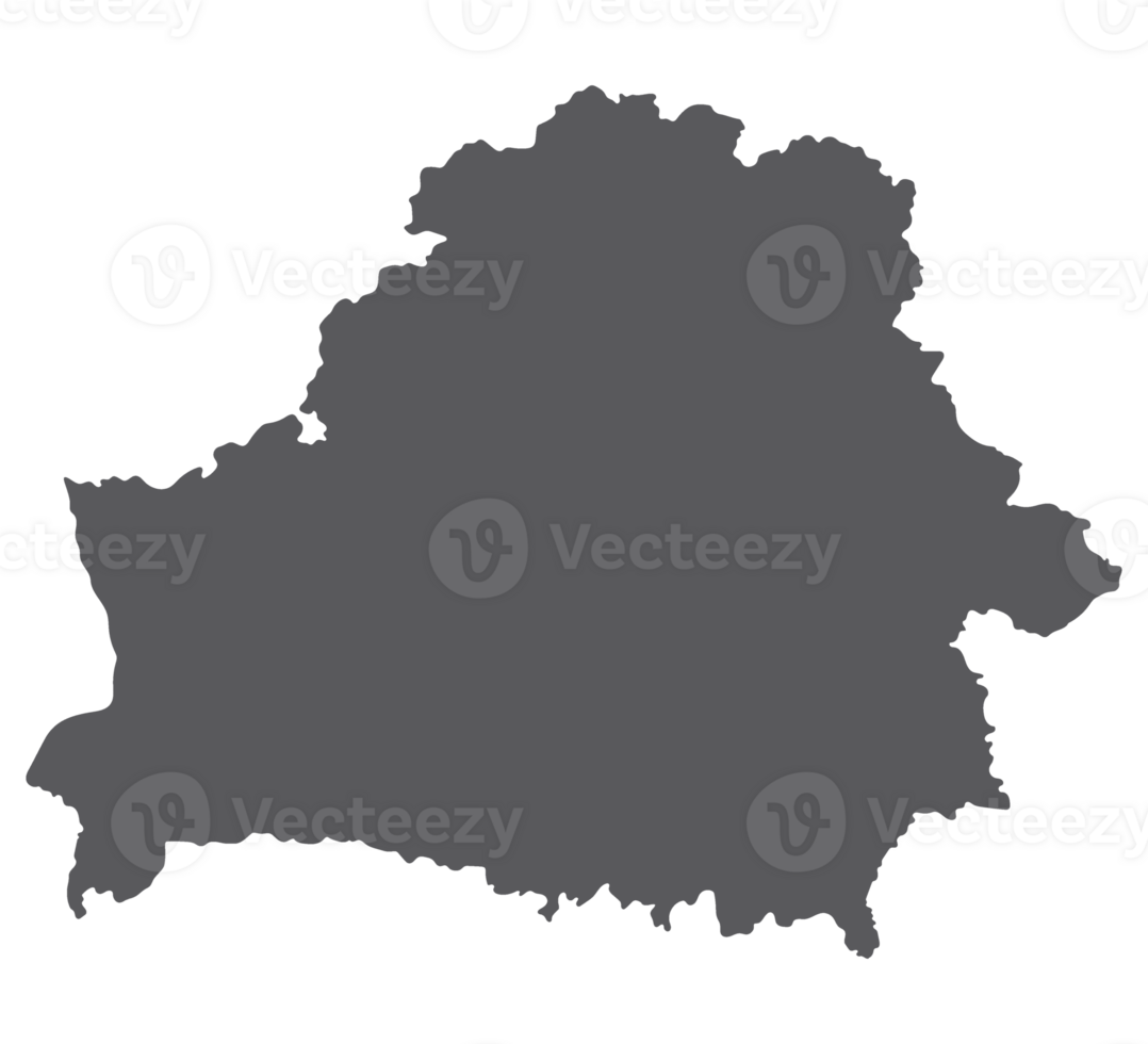 Belarus map. Map of Belarus in grey color png