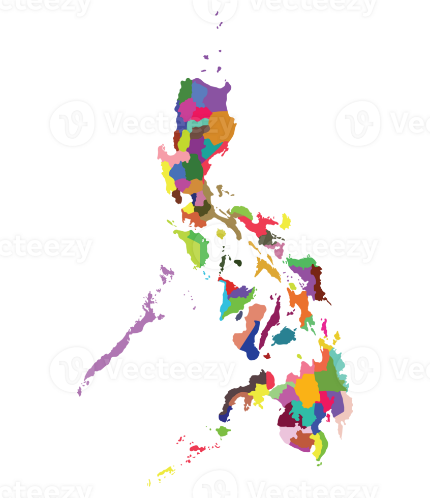 Philippines map. Map of Philippines in administrative provinces png