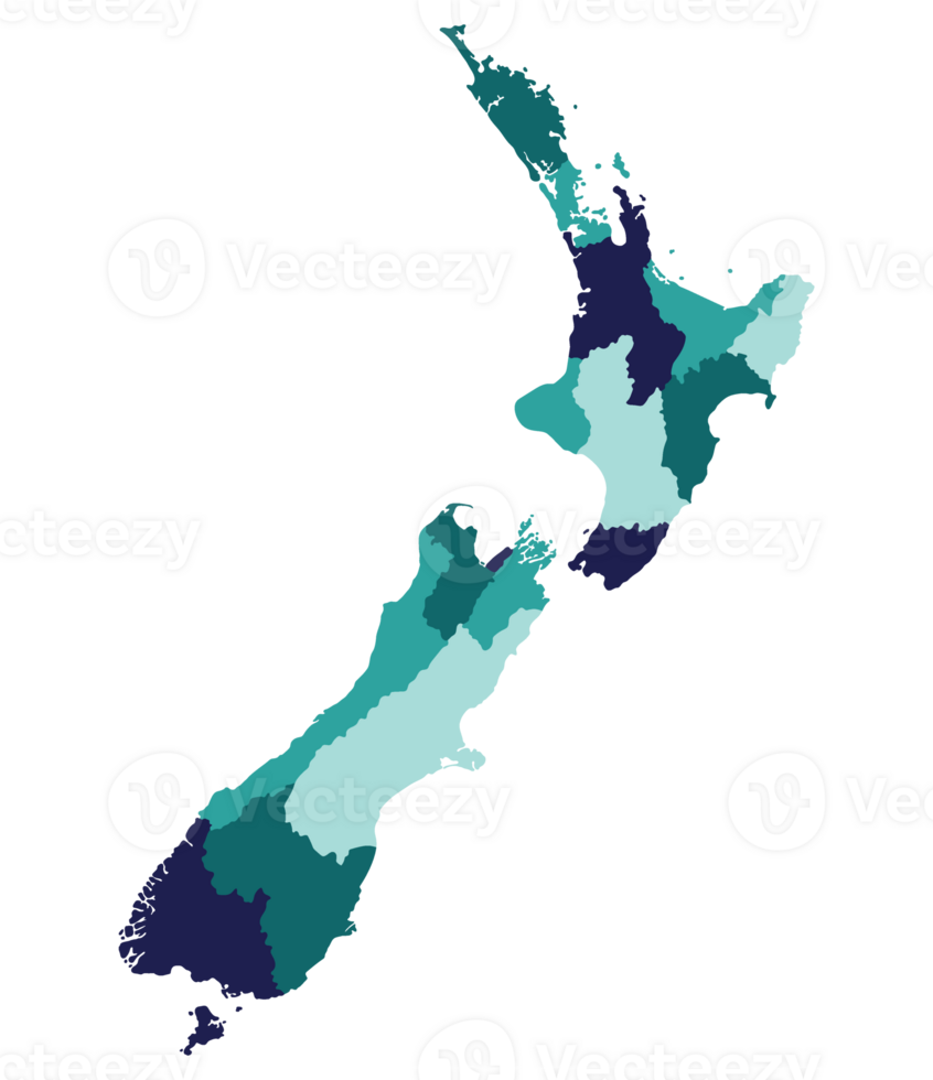 nuevo Zelanda mapa. mapa de nuevo Zelanda en administrativo provincias png