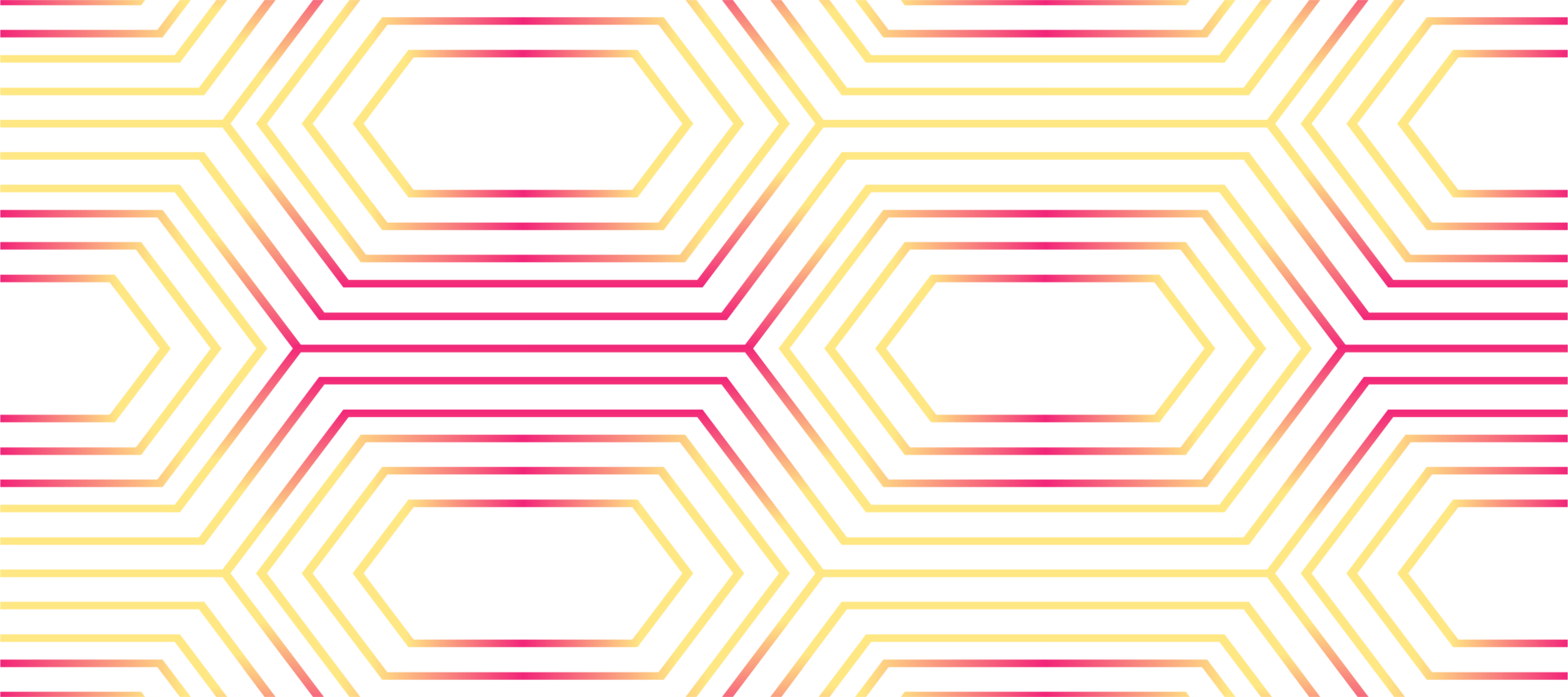 techno hexagon lines geometric orange gradient design background transparent png