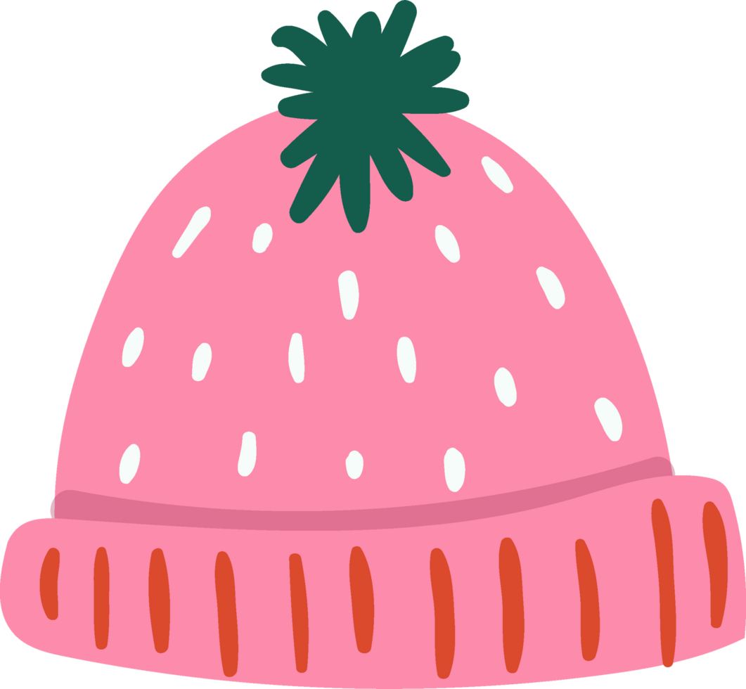 rosa hatt vinter- hatt png hatt klistermärke