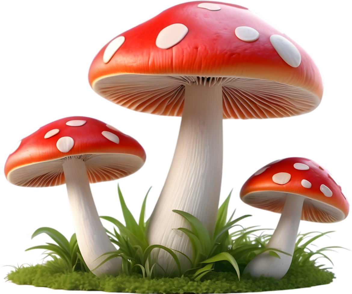 AI generated mushrooms png transparent background 36283560 PNG