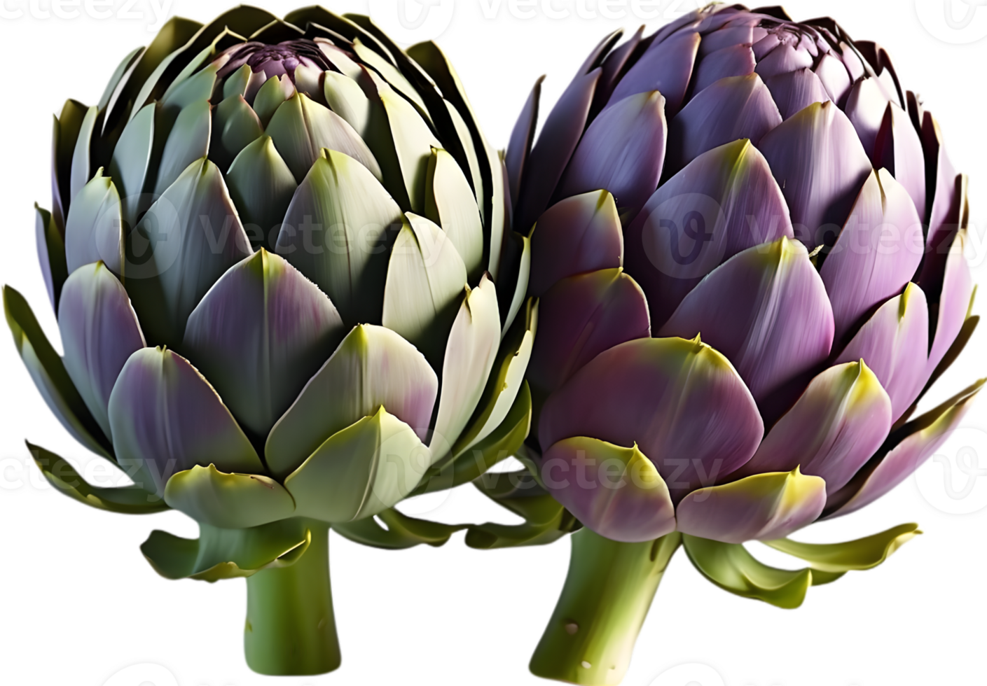 AI generated artichoke  art png