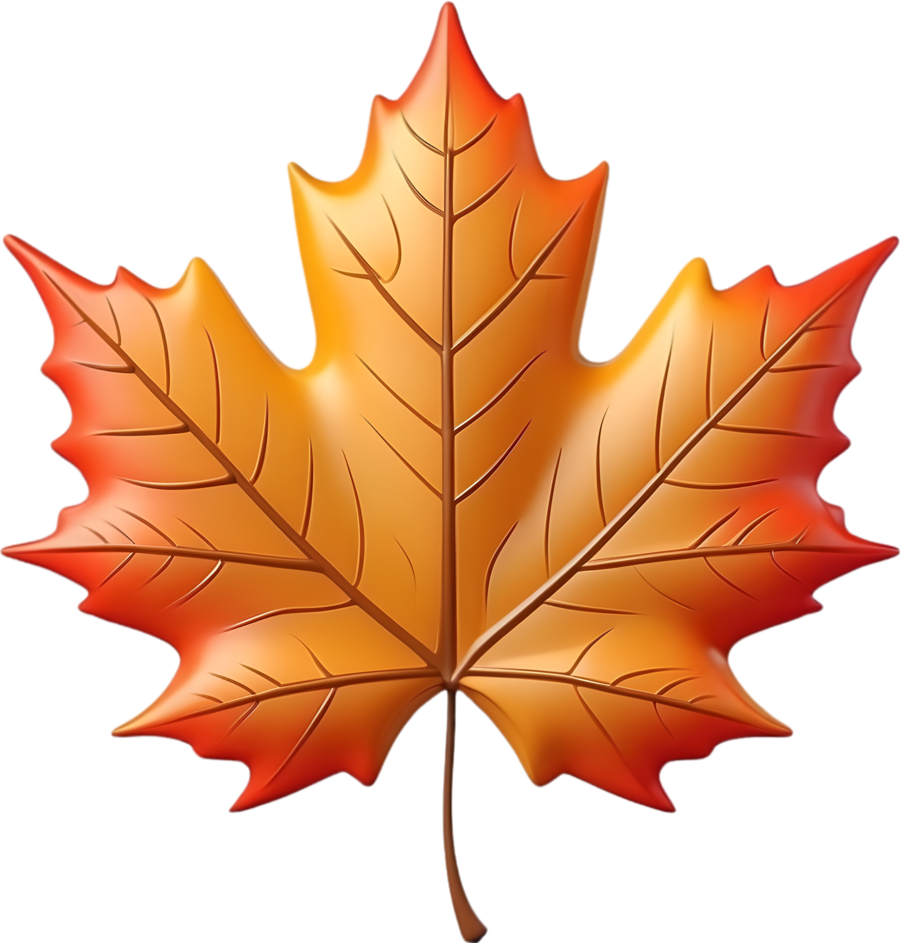 Ai generated leaf illustration visuals various leaf shapes stock