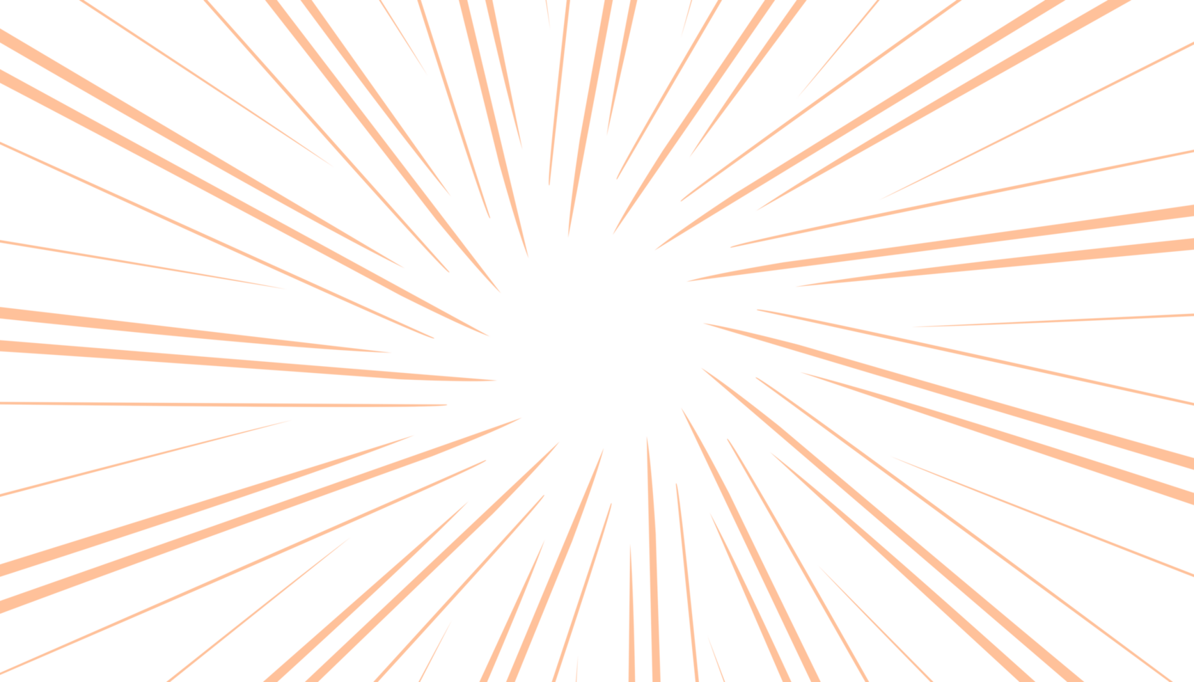 orange light rays on transparent background png